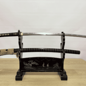 Tsuba ejemplo samurai calvo